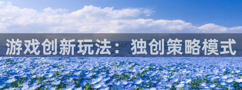 蓝冠娱乐4招商：游戏创新玩法：独创策略模式